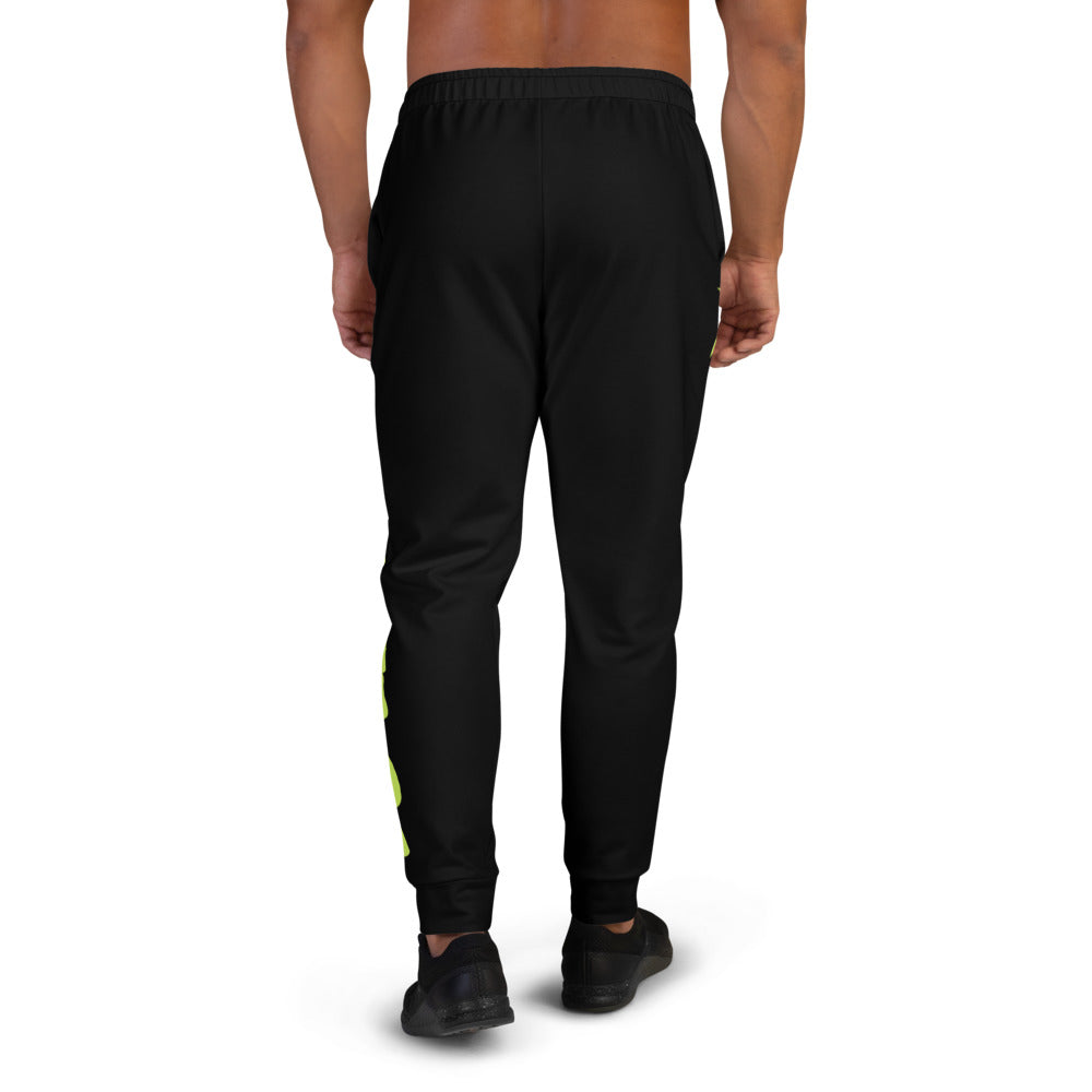 Lime Green Lion Men's Joggers