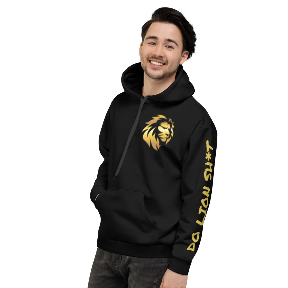 Gold Lion Black Hoodie