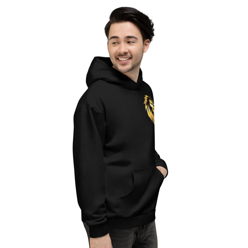 Gold Lion Black Hoodie