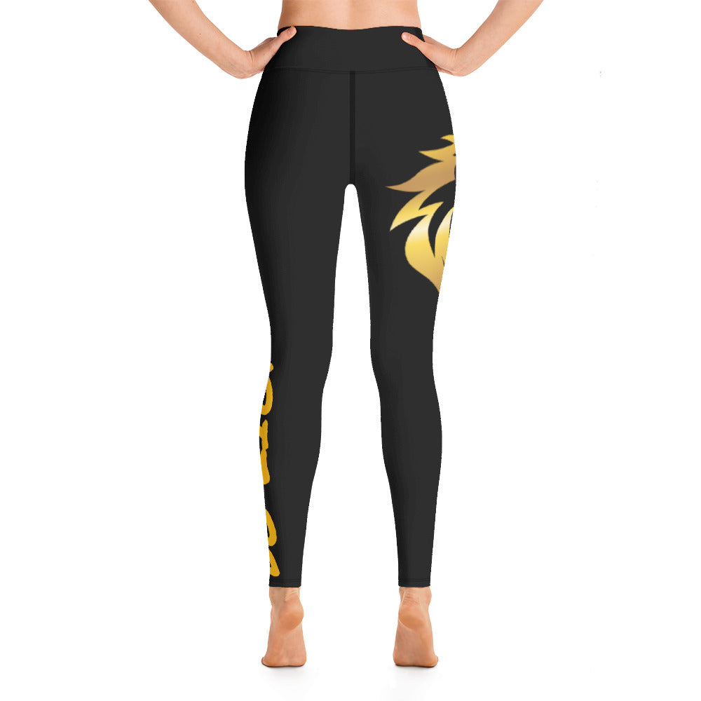 Gold Lion Yoga Leggings