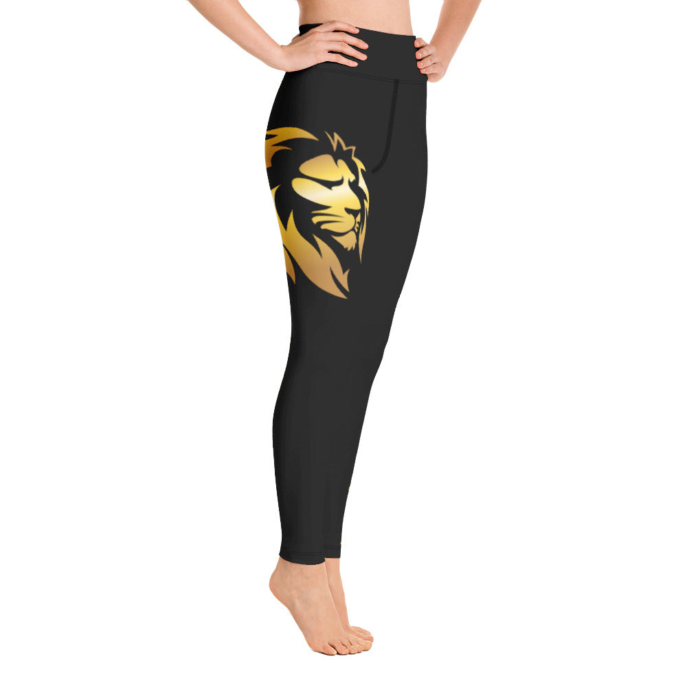 Gold Lion Yoga Leggings