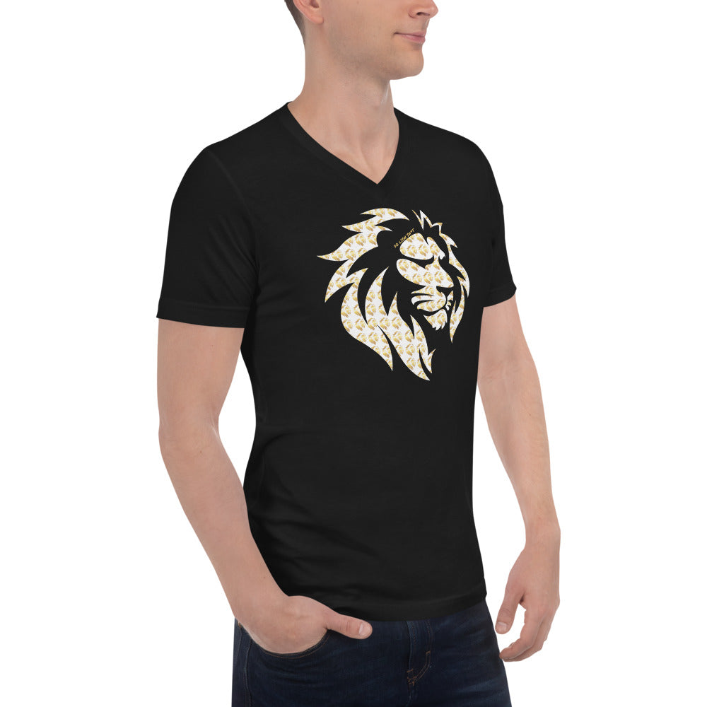 All Over Lion V-Neck T-Shirt