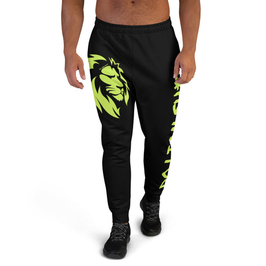 Lime Green Lion Men's Joggers