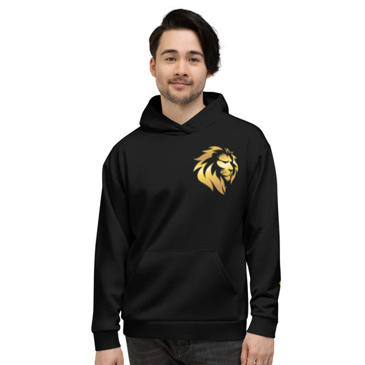Gold Lion Black Hoodie